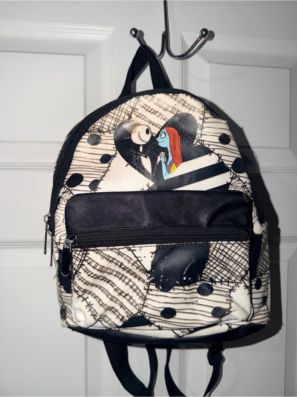 The Nightmare Before Christmas Mini Backpack - Black & Cream